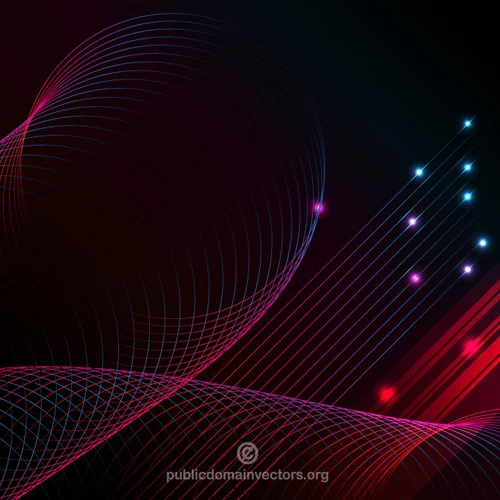 Neon effect vector background