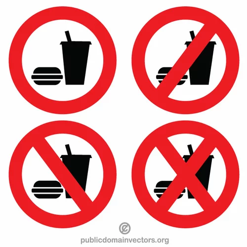 No food and drink sign