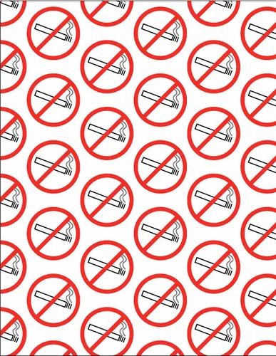 No smoking sign pattern