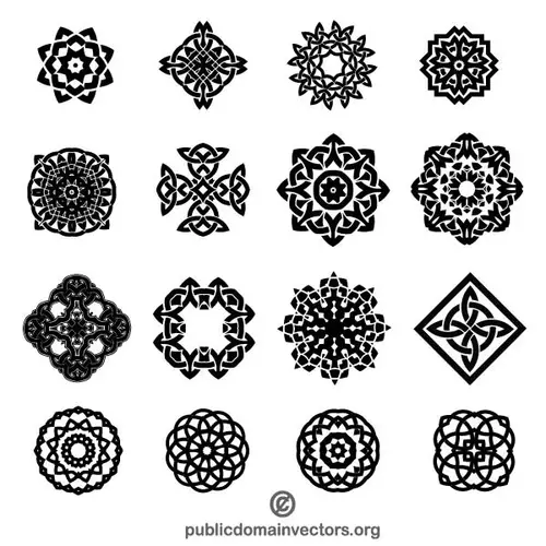 Decorative ornaments vector pack