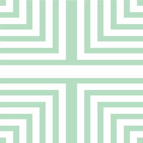 Green geometric pattern