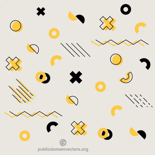 Abstract geometric shapes pattern