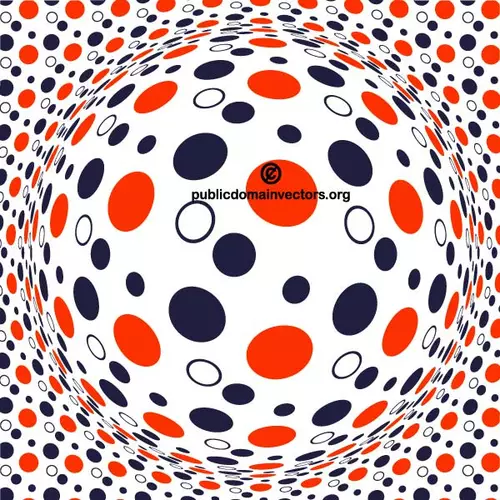 Red and blue dotted pattern