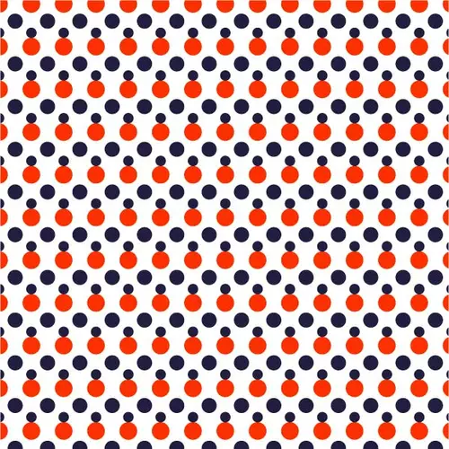 Pattern with red and blue dots