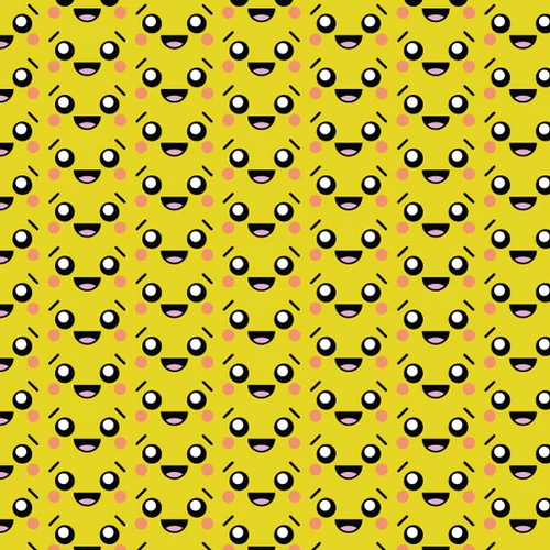 Smiling face pattern