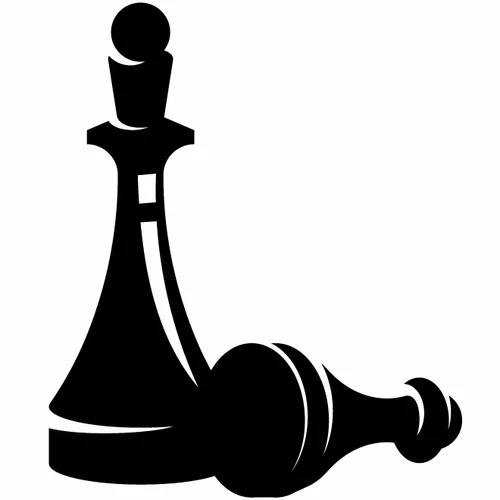 Chess piece silhouette clip art