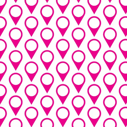 Location pin seamless pattern