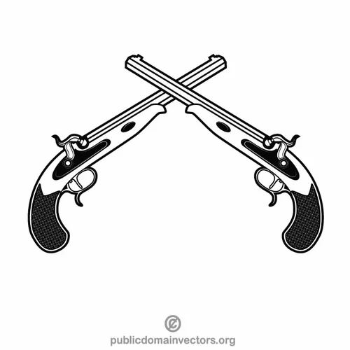 Flintlocks vector image