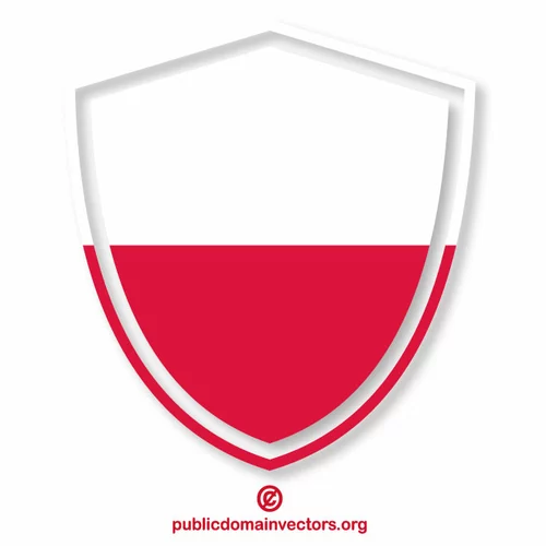 Poland coat of arms shield