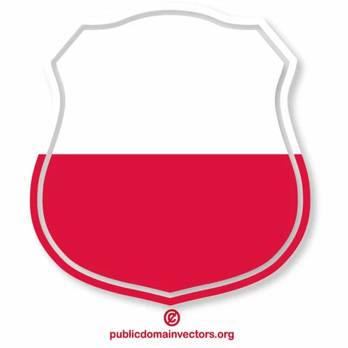 Polish flag heraldic crest