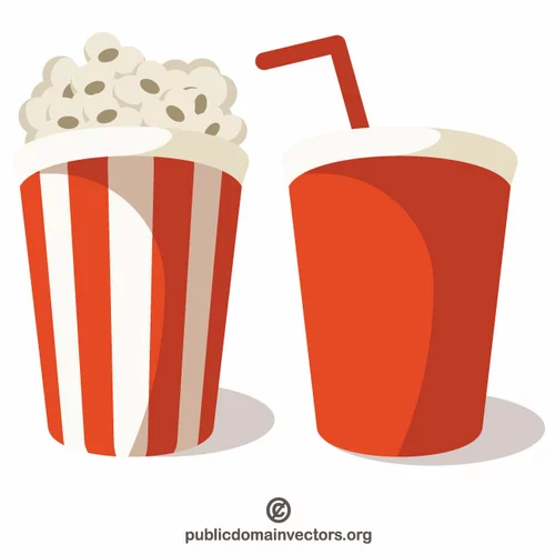 Popcorn and soda