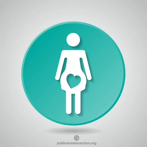 Pregnant woman symbol