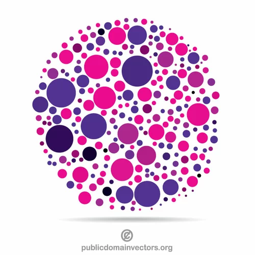 Pink and purple dots