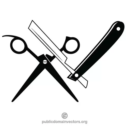 Scissors and razor