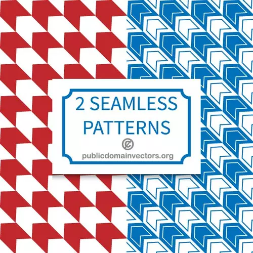 Two seamless patterns in vector format