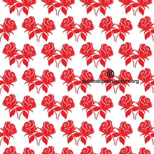 Red roses seamless pattern