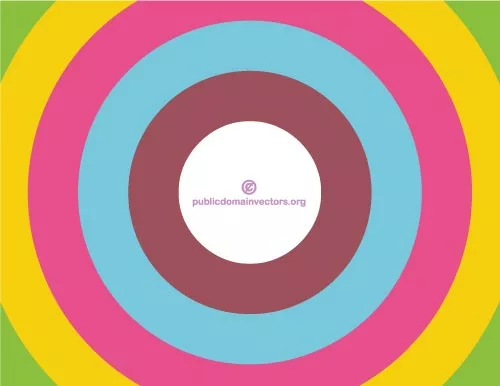 Colored retro circles vector