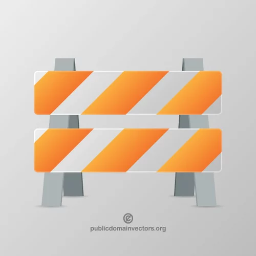 Road hurdle vector image