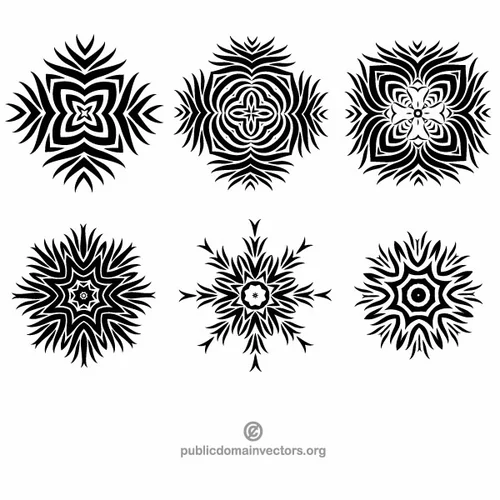 Decorative elements vector image