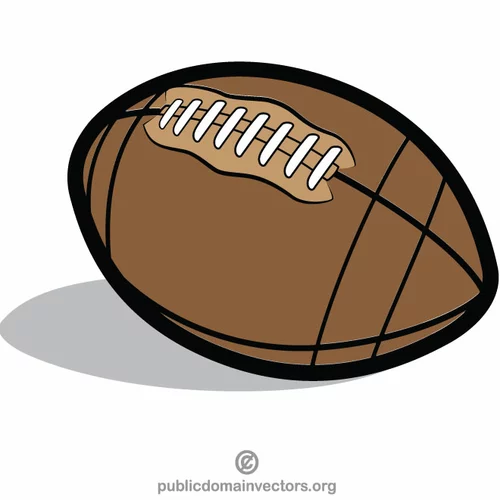 Rugby ball vector clip art