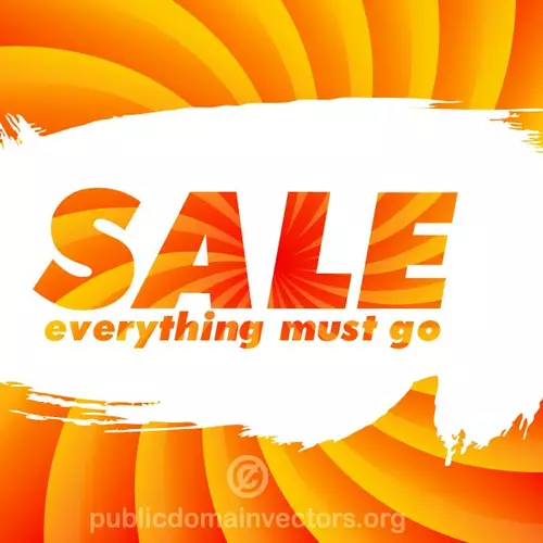 Sale poster in vector format