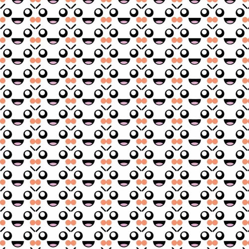 Smiling faces background pattern