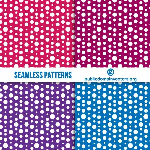 Seamless pattern on colored background