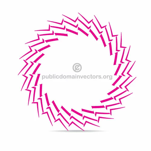 Pink vector logo shape