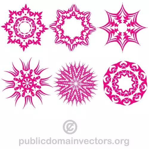 Tribal shapes vector set