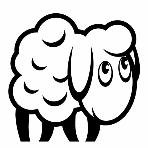 Sheep silhouette clip art