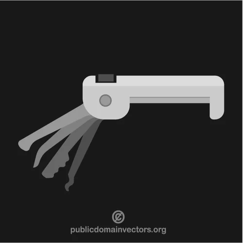 Key organizer vector clip art