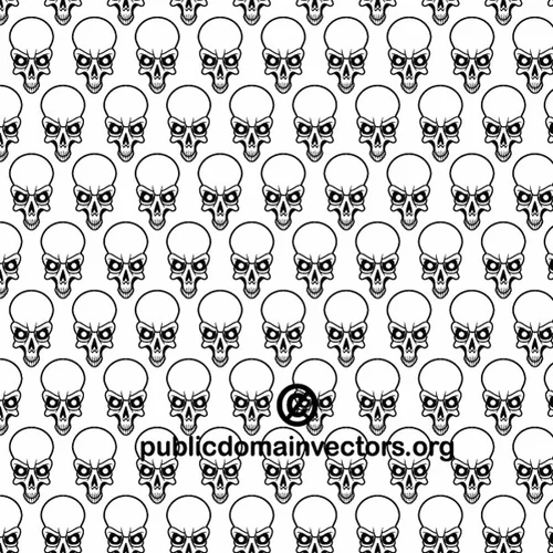 Skulls seamless pattern