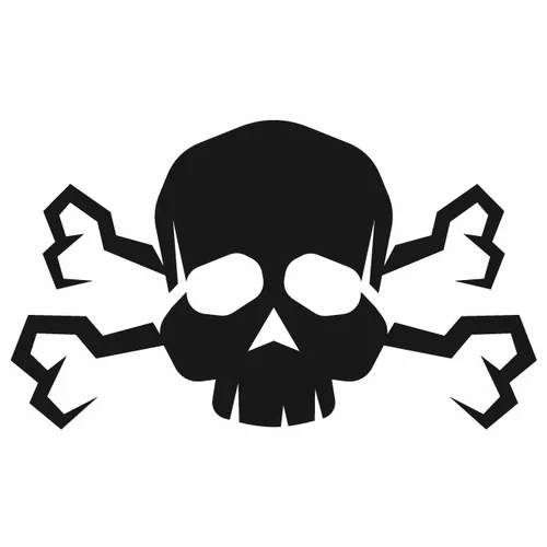 Skull vector stencil clip art