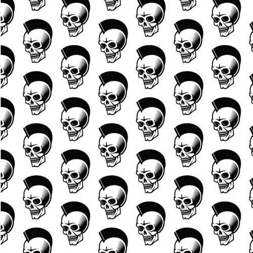 Skull seamless pattern background