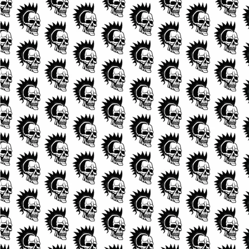 Skulls seamless pattern 2