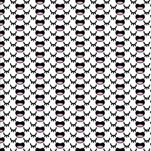 Smiling face seamless pattern