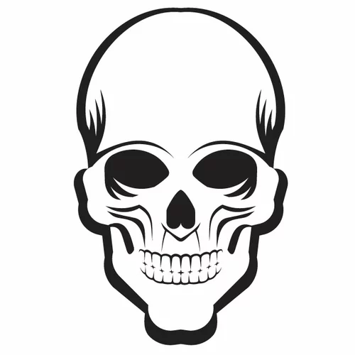 Smiling skull