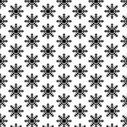 Snowflakes seamless pattern 3