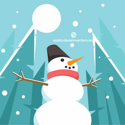 Snowman cartoon art