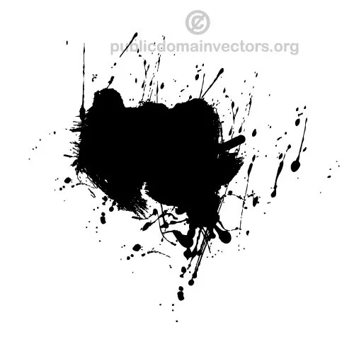 Paint ink splatter vector graphics