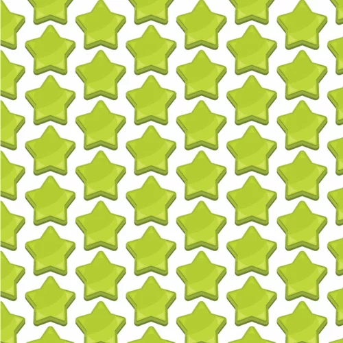 Green stars seamless pattern