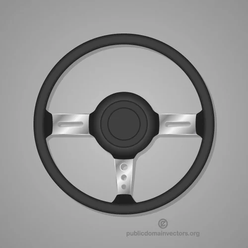 Steering wheel vector image