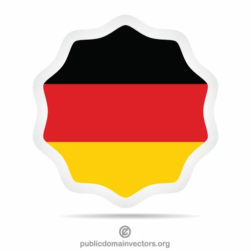 German flag sticker clip art