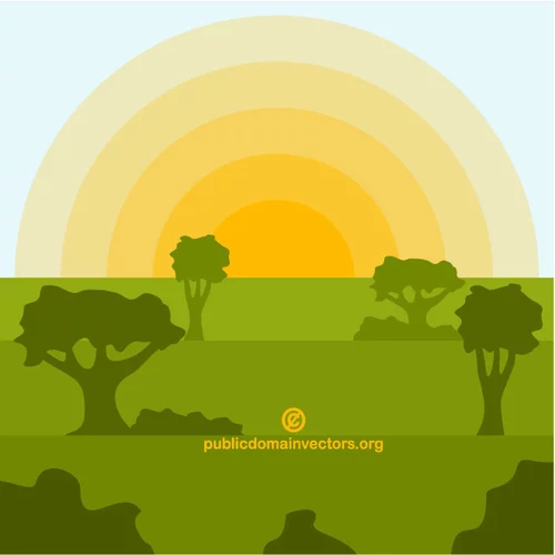 Sunrise vector illustration