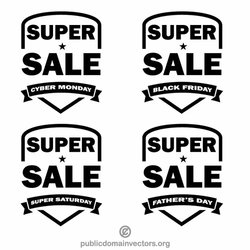 Super sale banners