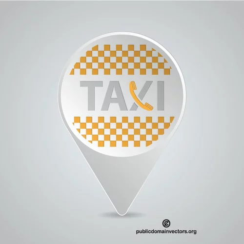 Taxi symbol location pin