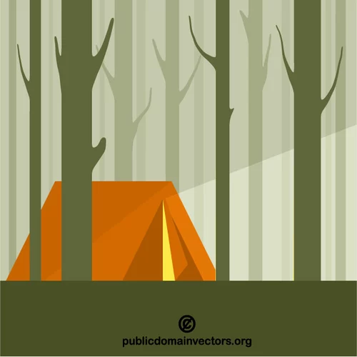 Tent in the forest