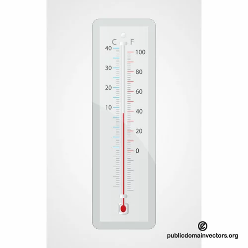 Thermometer vector clip art