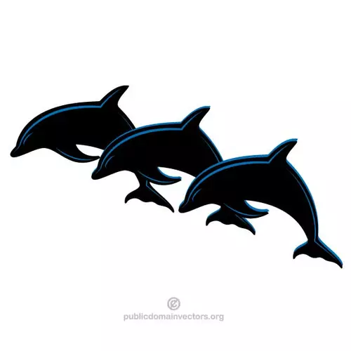 Three dolphins