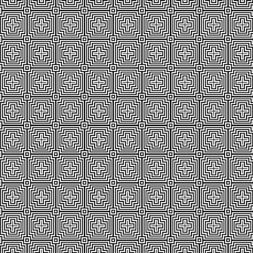 Retro mosaic pattern